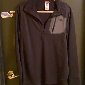 Black north face quarter zip